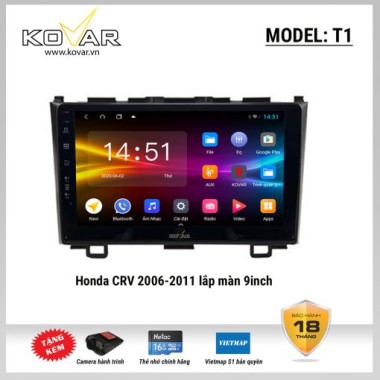 Màn hình DVD Android KOVAR T1 – Honda CRV 2006 – 2011