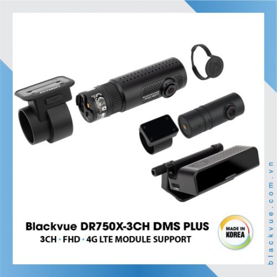Camera hành trình ô tô cao cấp Blackvue DR750X-3CH DMS PLUS