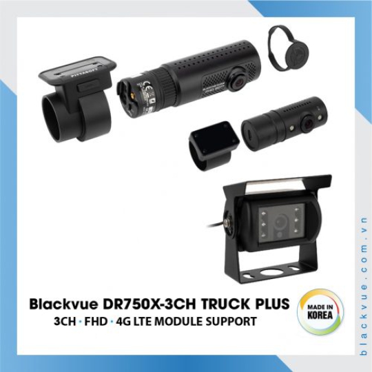 Camera hành trình ô tô cao cấp Blackvue DR750X-3CH Truck Plus